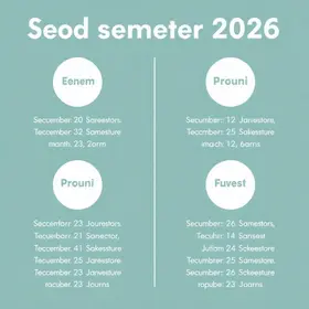 datas importantes segunda semestre 2026